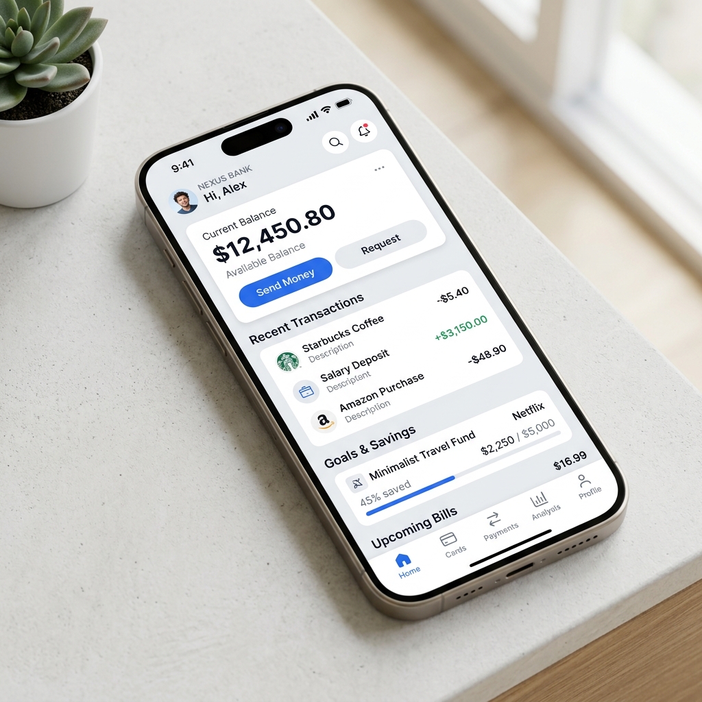 Dijital Bankacılık Arayüzü